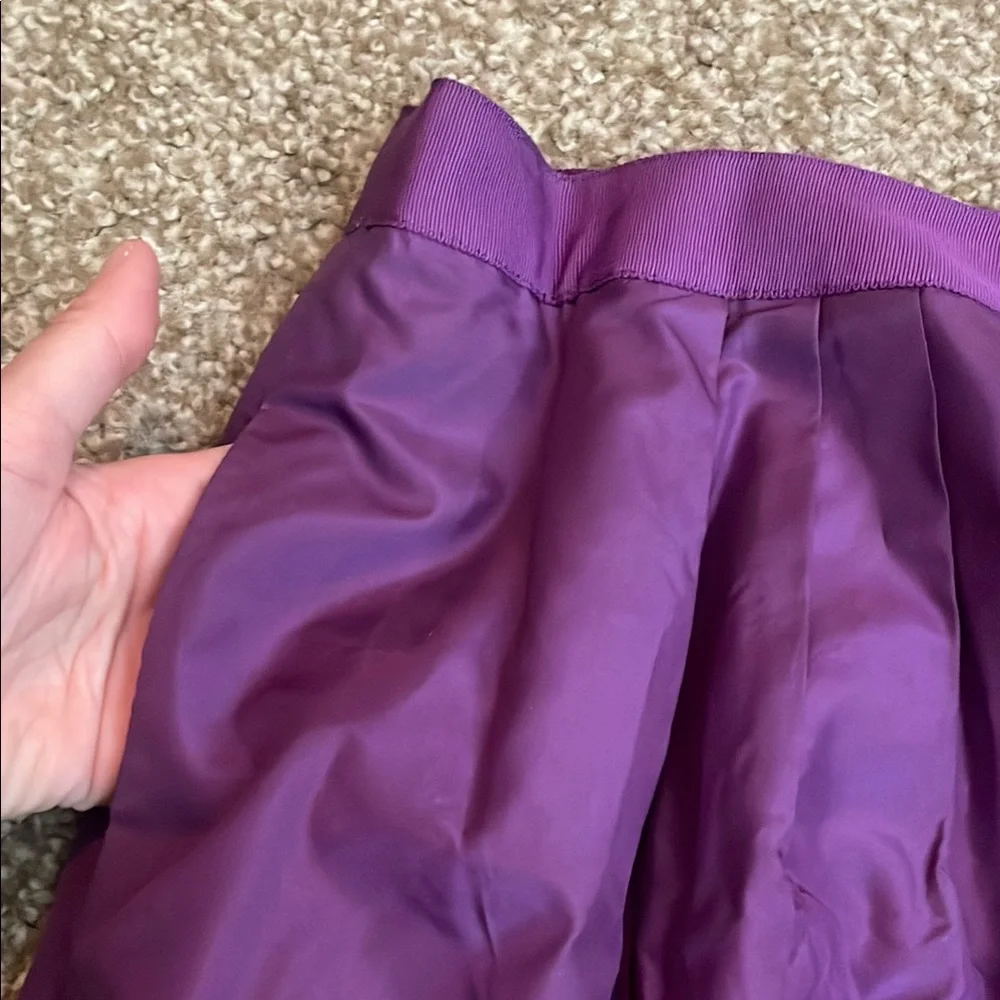 J. Crew Silk Purple Bubble Mini Skirt Cocktail